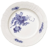 Blue Flower, Curved, Flat Plate 17cm