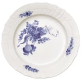 Blue Flower, Curved, Flat Plate ø25,5cm