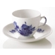 Blue Flower, Braided, Cup and Saucer no. 10/8040 or 068, Royal Copenhagen