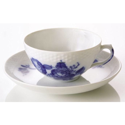 Blue Flower, Braided,Tea cup and saucer no. 10/8049 or 080, Royal Copenhagen