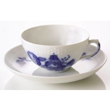 Blue Flower, Braided,Tea cup and saucer, Royal Copenhagen