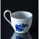 Blå Blomst, flettet, kaffekop med høj hank UDEN underkop, Royal Copenhagen