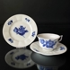Blaue Blume, eckig, Kaffeetasse Nr. 10/8608 oder 071, Royal Copenhagen