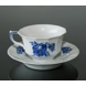 Blue Flower, Angular, Tea Cup and saucer no. 10/8500 or 080, Royal Copenhagen