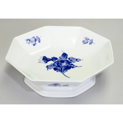 Blue Flower, Angular, Cake Dish on low foot no. 10/8824 or 427, 21cm