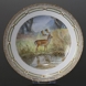 Fauna Danica Hunting service plate, with deer, Royal Copenhagen