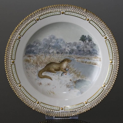 Fauna Danica plate with beawer, Royal Copenhagen