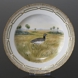 Fauna Danica Hunting Service, Birds plate with little bustard, Royal Copenhagen
