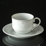 White Magnolia Classic,  Coffee cup with saucer, capacity 19 cl, Royal Copenhagen