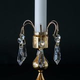 Candle Ring with Crystal Drops