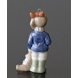 Børnenes Jul 2000 Charlotte, Figur ornament, pige med hund Royal Copenhagen