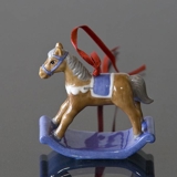 Figurine Ornament 2002, The Rocking Horse, Royal Copenhagen