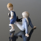 Horseriding, Girl and Boy, Royal Copenhagen figurine