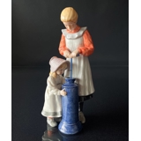 Suzanne & Kersti, Carl Larsson Figurine, Girls Coring Butter, Royal Copenhagen Figurine no. 004