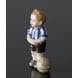 Michael Boy playing soccer, From the series of mini children from Royal Copenhagen no. 007