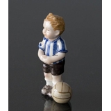 Michael Boy playing soccer, From the series of mini children from Royal Copenhagen