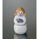 Snowman Mother with Cat, Royal Copenhagen winter figurine no. 018