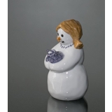 Snowman Mother with Cat, Royal Copenhagen winter figurine