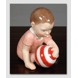 Girl with Ball, Royal Copenhagen baby figurine no. 023