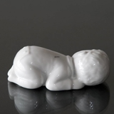 Baby sleeping, white Royal Copenhagen figurine