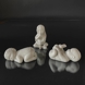 Pludrende baby, hvid Royal Copenhagen figur nr. 031