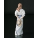 Dame geht mit Hut hinter ihr, Royal Copenhagen Figur Nr. 050 in der Serie skandinavischen Frauen
