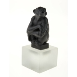 Black Chimpanzee, Royal Copenhagen monkey figurine