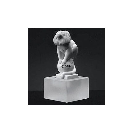 White Lion Marmoset, Royal Copenhagen monkey figurine no. 074