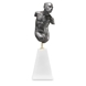Schwarze Torsoskulptur, Adonis, männlich, Royal Copenhagen Bisquit Figur Nr. 076
