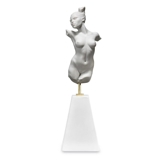 Torso Skulptur, Afrodite, kvinde, hvid bisquit, Royal Copenhagen figur nr. 080