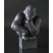 Stor sort gorilla, Royal Copenhagen abe figur nr. 084