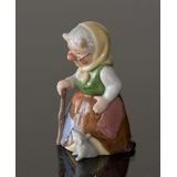 Troll Grandmother with mouse, Royal Copenhagen figurine