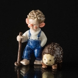 Troll, Big Brother with Hedgehog, Royal Copenhagen figurine no. 095