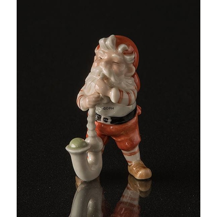 Wichtel mit Pfeife, Royal Copenhagen Weihnachtsfigur Nr. 182