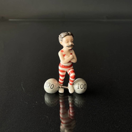 The Little Strong Man, Royal Copenhagen figurine from the Mini Circus collection series