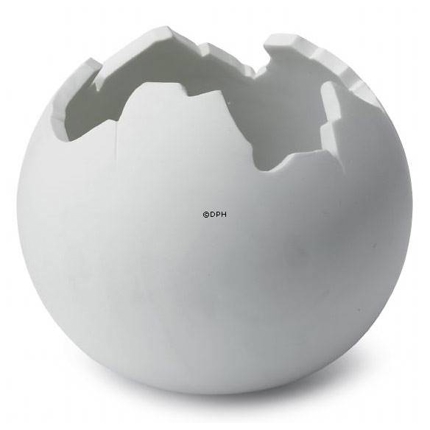 Hvid Globe skål, mellemstørrelse, Royal Copenhagen nr. 231