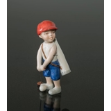 Boy playing golf, Mini Summer and Winter Children, Royal Copenhagen figurine