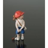 Boy playing golf, Mini Summer and Winter Children, Royal Copenhagen figurine