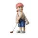 Mini Sommer og Vinterbørn, golfspiller, Royal Copenhagen figur nr. 267