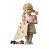 Girl with kite, Mini Summer and Winter Children, Royal Copenhagen figurine
