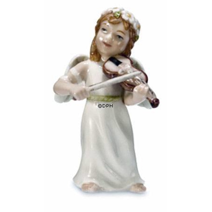 Engel med violin, Royal Copenhagen figur nr. 412
