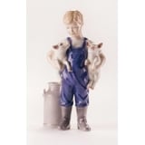Boy with two piglets, Royal Copenhagen figurine