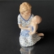 Mother with baby on lap, Royal Copenhagen figurine no. 545