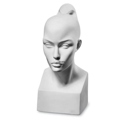 Perfectio bust woman, Royal Copenhagen figurine no. 659, white
