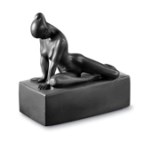 Perfectio kvindeskulptur, Royal Copenhagen figur, sort
