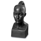 Perfectio bust woman, Royal Copenhagen figurine, black