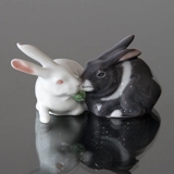 Pair of Rabbits, Royal Copenhagen rabbit figurine