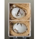 Easter eggs with birds, swollow and vibe, 2 pcs., Royal Copenhagen Easter Egg 2014