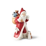 2017 Der jährliche Weihnachtsmann, Weihnachtsmann mit Geschenken und Hund, Figur