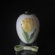 Påskeæg med gul tulipan, stort, Royal Copenhagen påskeæg